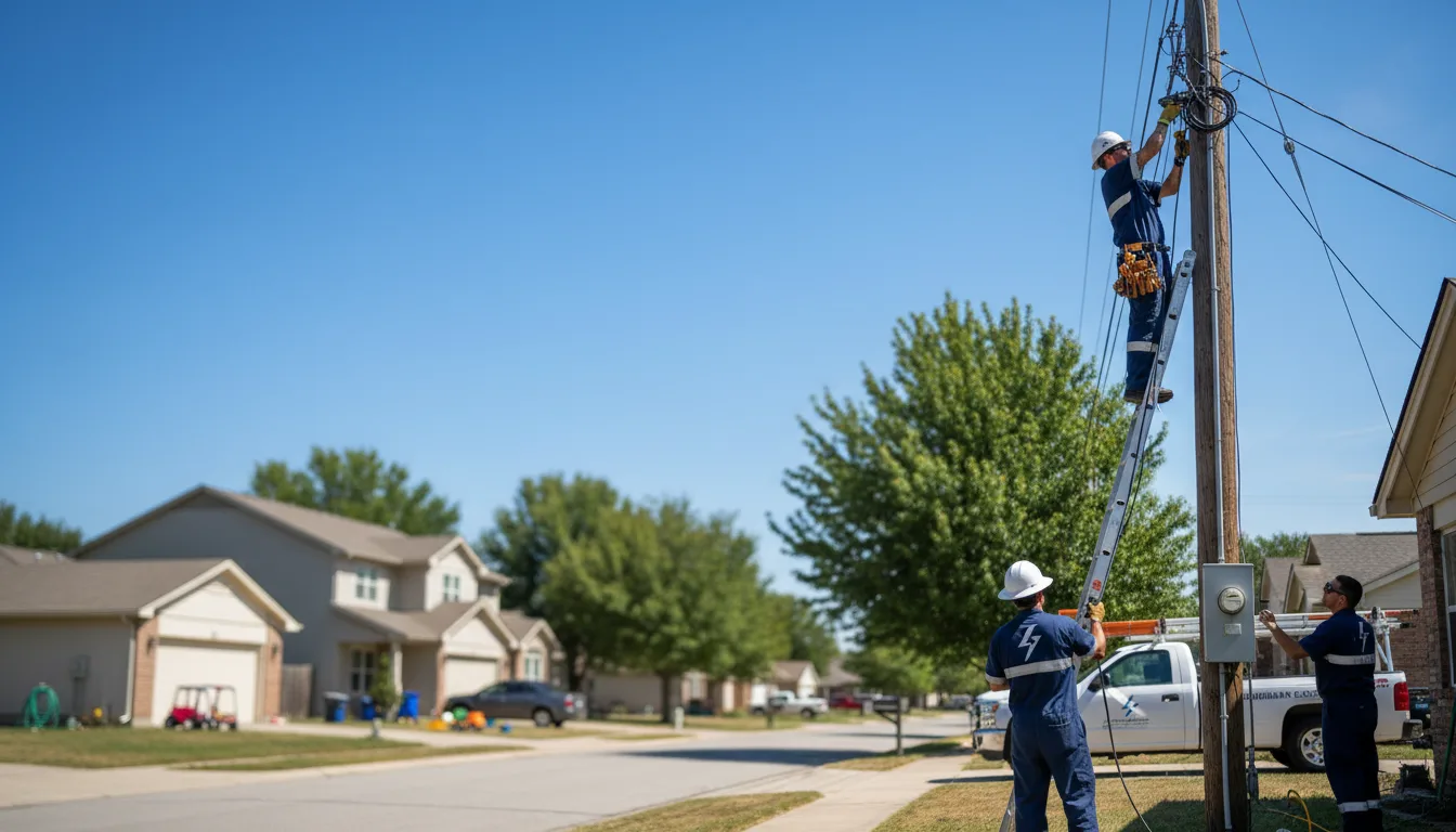 Residential electrician providing installation services in Shirley, NY